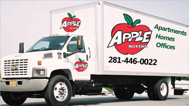 Apple Moving Delivery Truck